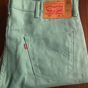Levi’s Mint green 501 jeans